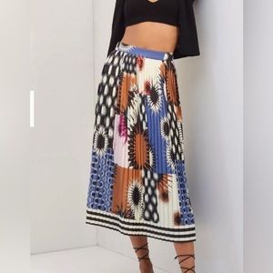Dhruv Kapoor maxi pleat skirt geo print